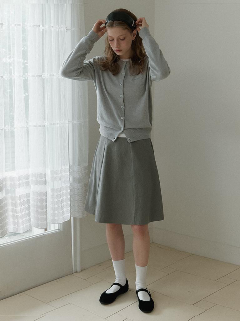 Kinder Baby Basic Flare Midi Skirt - Asy Greige