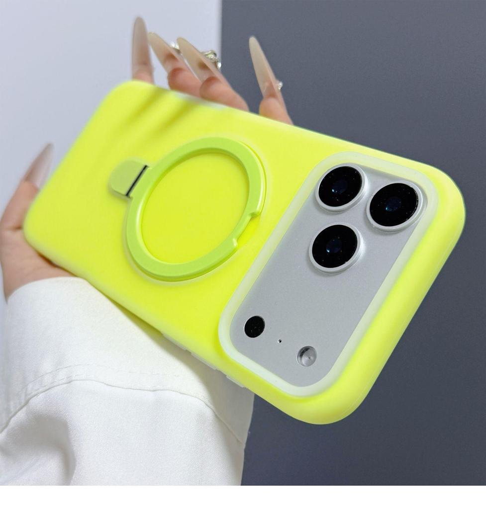Liquid Jelly iPhone 17 PM Case with Magnetic Stand, Anti-slip Protection, and Full Coverage