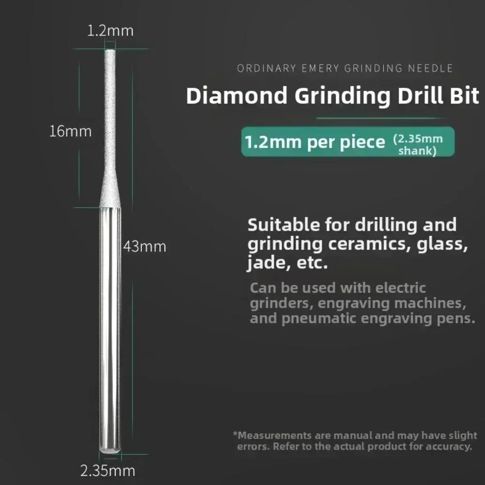 Jewelry Drill Bits Diamond Drill Bits Diamond-coated Tips Efficient Grinding And Drilling Precision Engraving deburring