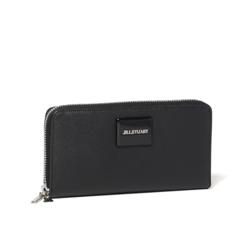 JILL STUART RF Zipper Long Wallet "Melty" Women's Vivid Plate Thin JSLW4BT1 Black