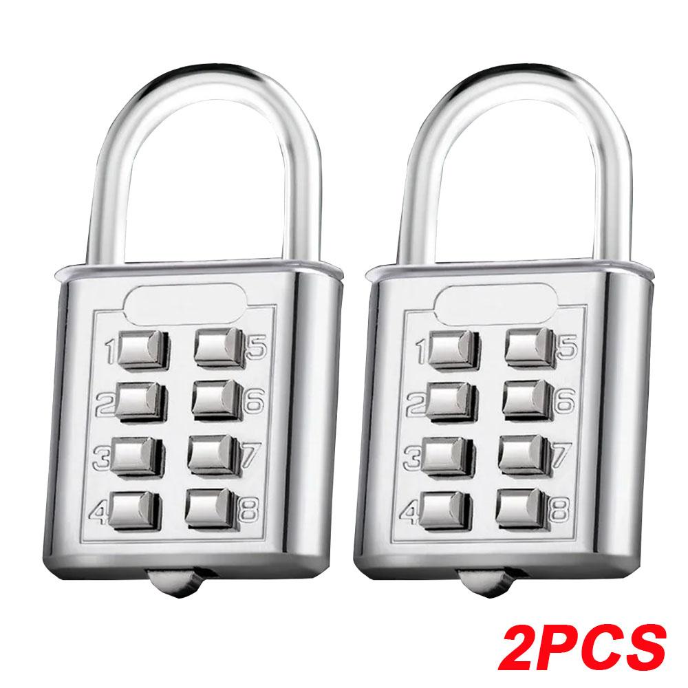 8 Digits Password Code Outdoor Combination Padlock Waterproof Zinc Alloy Suitcase Travel Luggage Anti-thieft Keyed Smart Lock