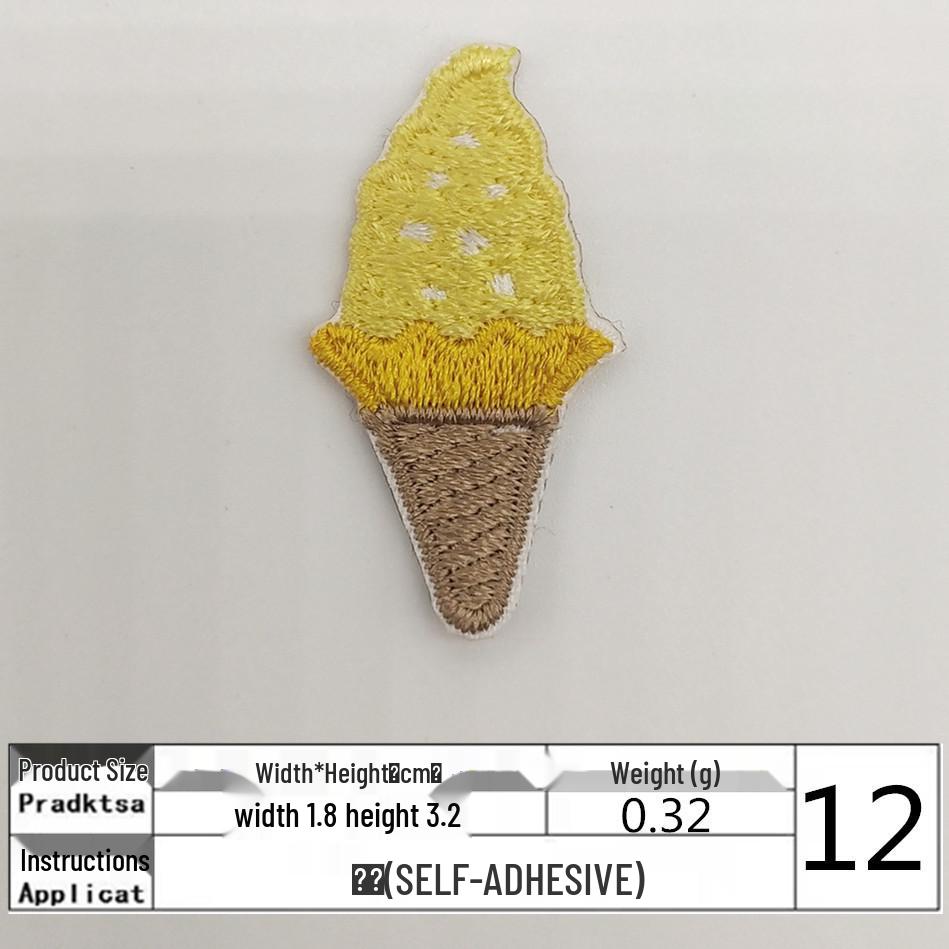 Self-adhesive Teddy Bear Embroidery Patch for DIY Clothing and Accessories