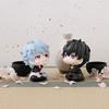 10cm Gintama Anime Figur Look Up Sakata Gintoki Actionfigur Q Version Hijikata Toushirou Figur PVC Sammlermodell Spielzeug