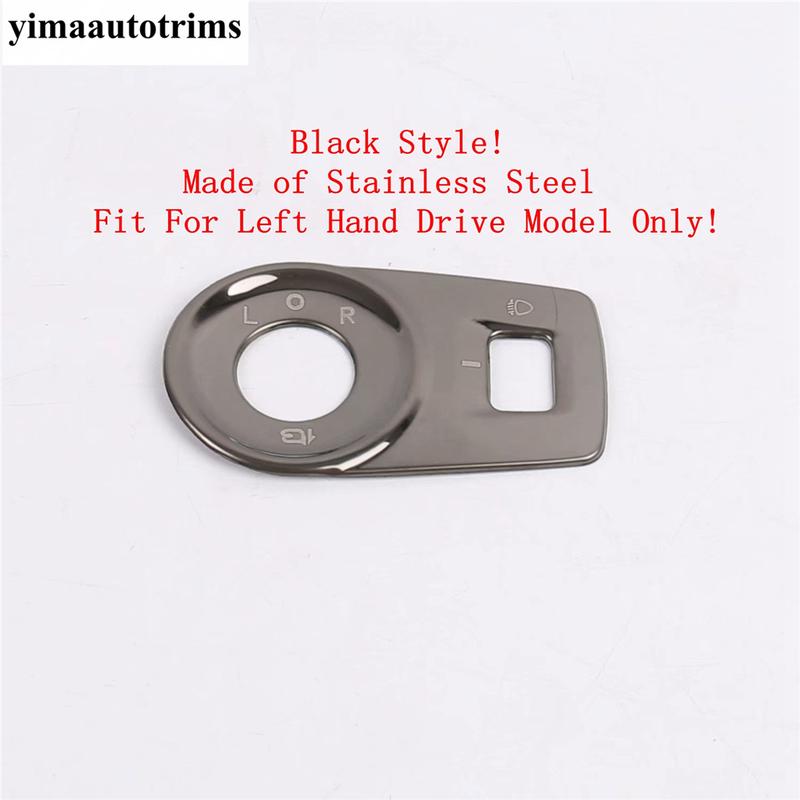 Car Door Speaker / Window Lift / Rearview Mirror Adjust Button Cover Trim Stainless Steel Accessories For MG ZS EV 2018 -