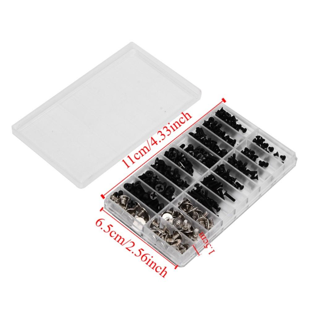360 Pcs 18 Sizes Laptop Screws Kit Alloy Steel M2, M2.5, M3 Threads Replacement Computer Screws with Storage Box
