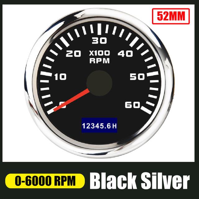 52mm Pointer Tachometer 4000 Rpm Tacho Meter Gauge With Red Backlight For Car Boat Yacht Rv 9 -30v