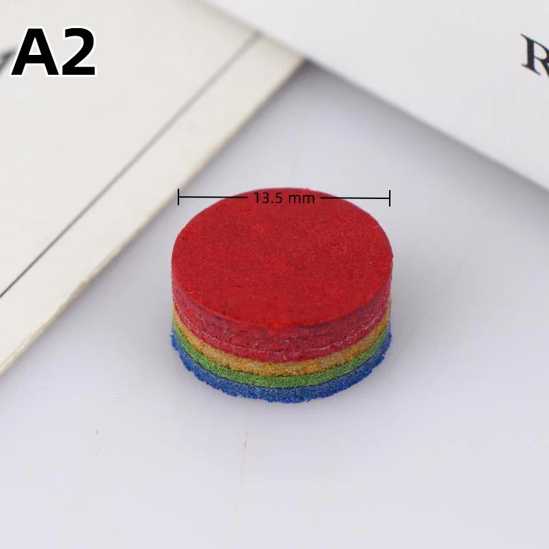 

1Pc Rainbow Billiard Tip Replacement Pool Cue Tip For Snooker Sports Outdoor 6 Layers Hardness Snooker Tips Head Accessories 13.5mm