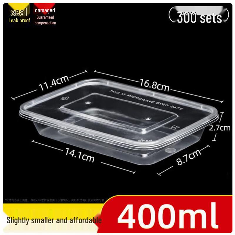 Clear Disposable Rectangular Food Containers