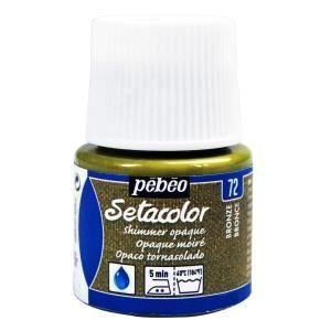 Peinture tissu - Pébéo - Setacolor opaque moire bronze - 45 ml - Satiné - Iridescent