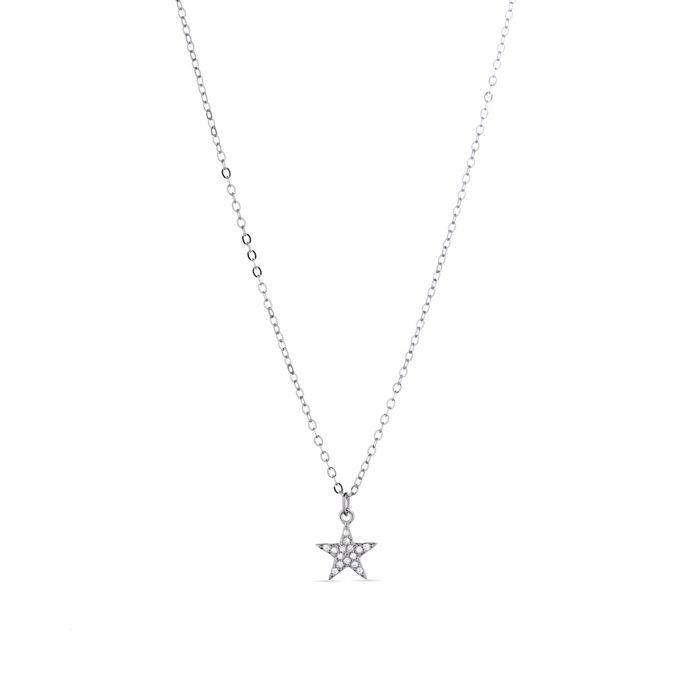 Collier - LUXENTER - Leilda - Argent 925 - Zircone Cubique - Plaqué Rhodium