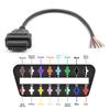 JieYuan 30cm 16pin Hembra a Macho DIY OBD2 Cable de Extensión Automotriz Herramienta de Diagnóstico Automotriz Escáner Conector OBDII