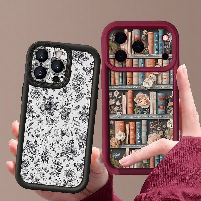 Pastoral Wildflower Case For iPhone 18 Pro Max Shockproof Bumper Soft Silicone Cover For iPhone 17 16 15 14 13 Pro Max 17E