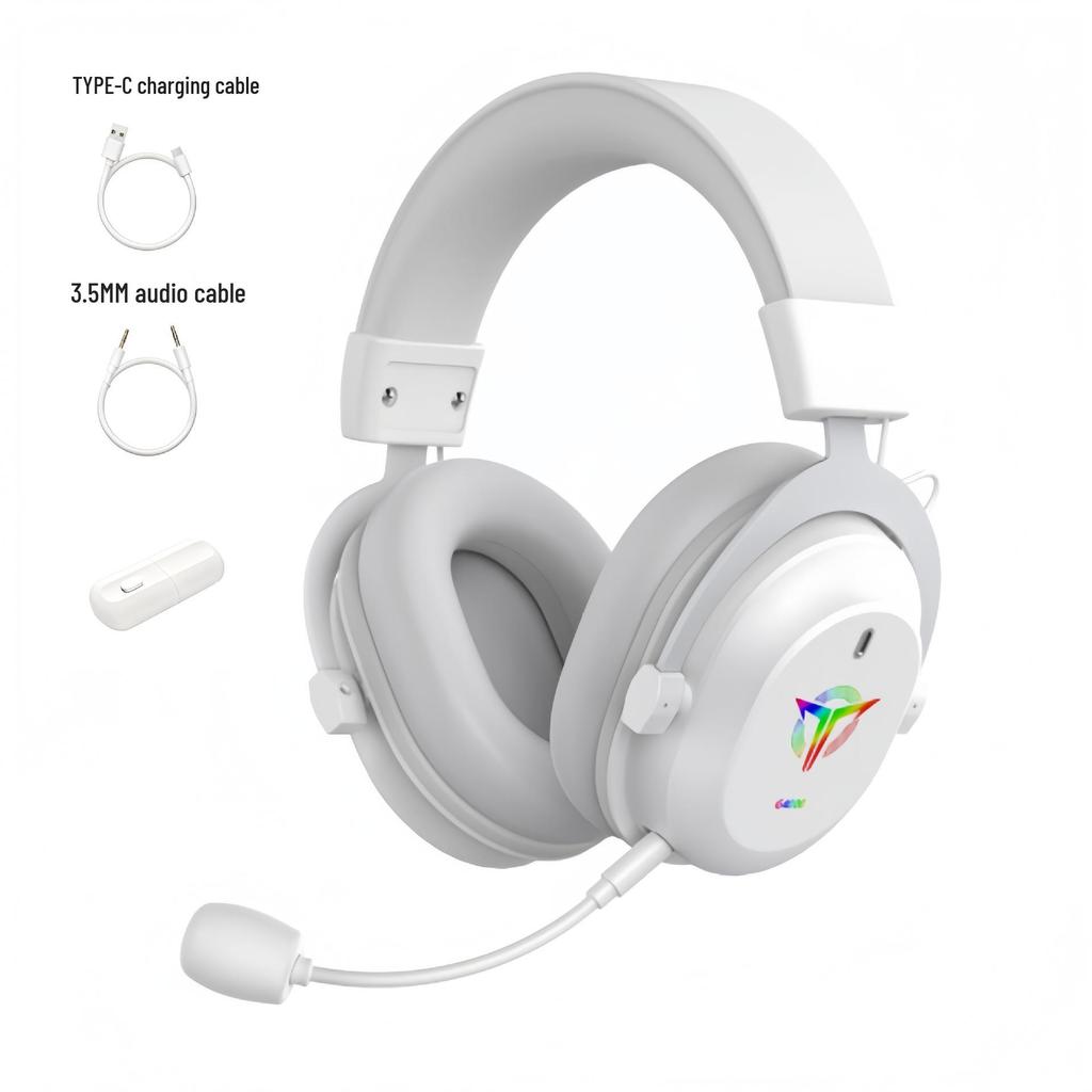 Nové bezdrôtové herné slúchadlá RGB: Bluetooth s tromi režimami, Nízka latencia, Pohodlné nosenie