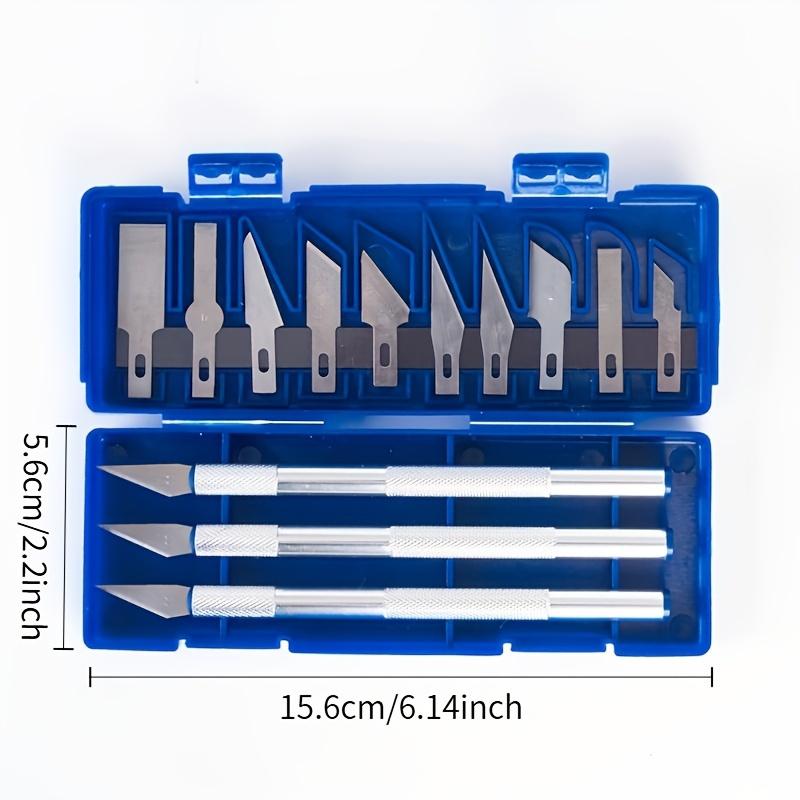 13 Pieces Precision Carving Knife Set Professional Craft Sculpting Tools Kit with Aluminum Handle for Art Model Making