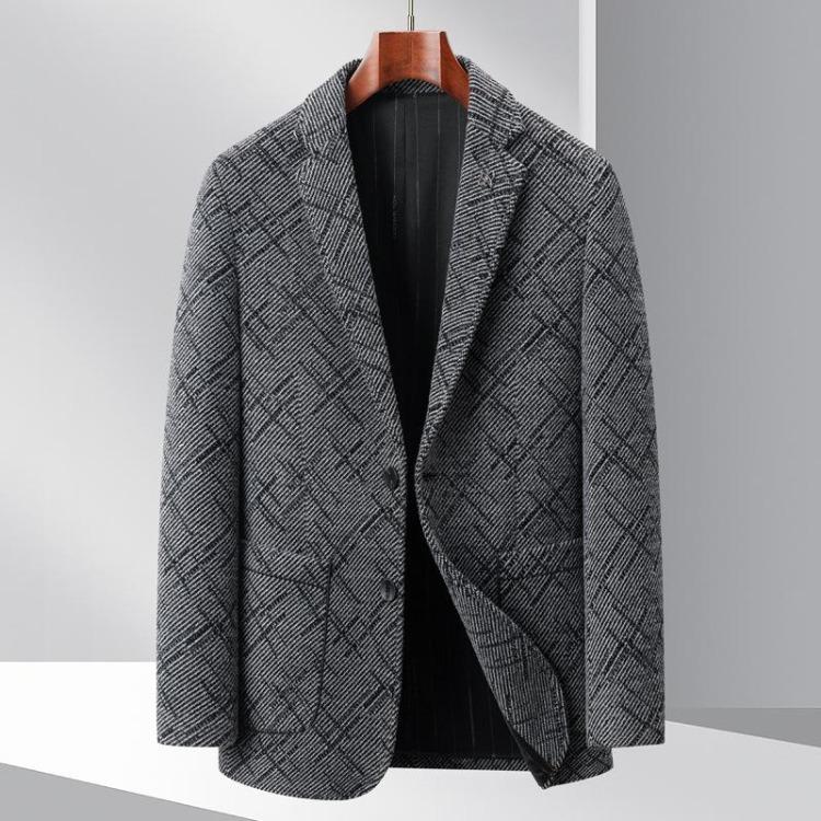 Nya Koreanska Stil Smala Kostymer Trendiga Höst Vinter Herr Casual Kostymer Enkla Kostymer Chenel Jacquard