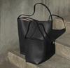 Korean Style Women's Genuine Leather Bucket Bag – Large Capacity Cowhide Shoulder Tote