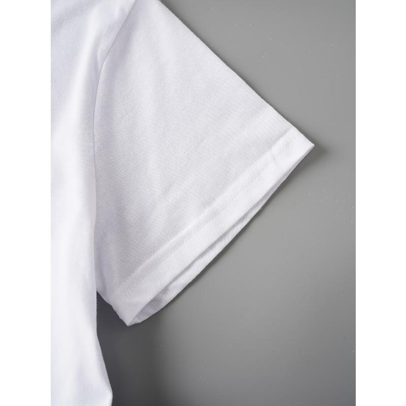 European sizes [Graphic Print T-Shirt] Graphic Print T-Shirt, Short Sleeve Crew Neck Casual Top for Summer & Spring, Women's Clothing