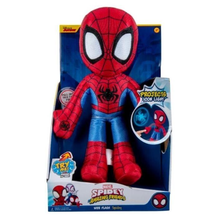 Jouet En Peluche - SPIDEY - WEB SLINGERS PLUSH - Rouge - 3 Ans Et Plus - Utilisation Intérieure