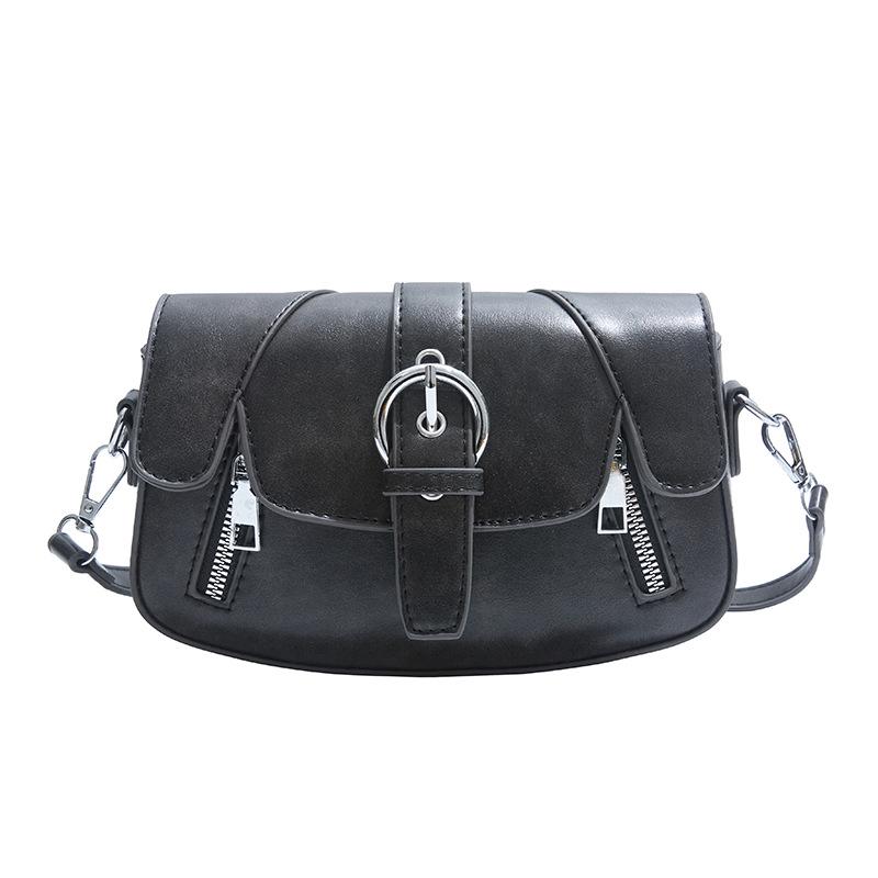 

Women s Retro 2025 Textured Crossbody Shoulder Bag чёрный