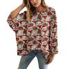 XY-LK01-Pullover hollow blouse 3D printed sweater spring and summer new