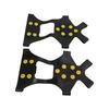 1pair 10 Spikes Ice Snow Grips Anti Slip Ice Traction Clts Walk Traction Clts for Shoes Boots Walking Hiking Climbing