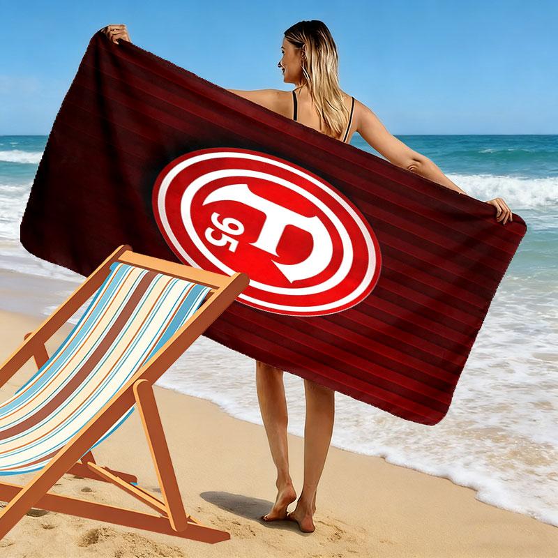 F95 logo Print Beach Towel, Large Soft Quick Dry Towel for Beach Camping Swimming