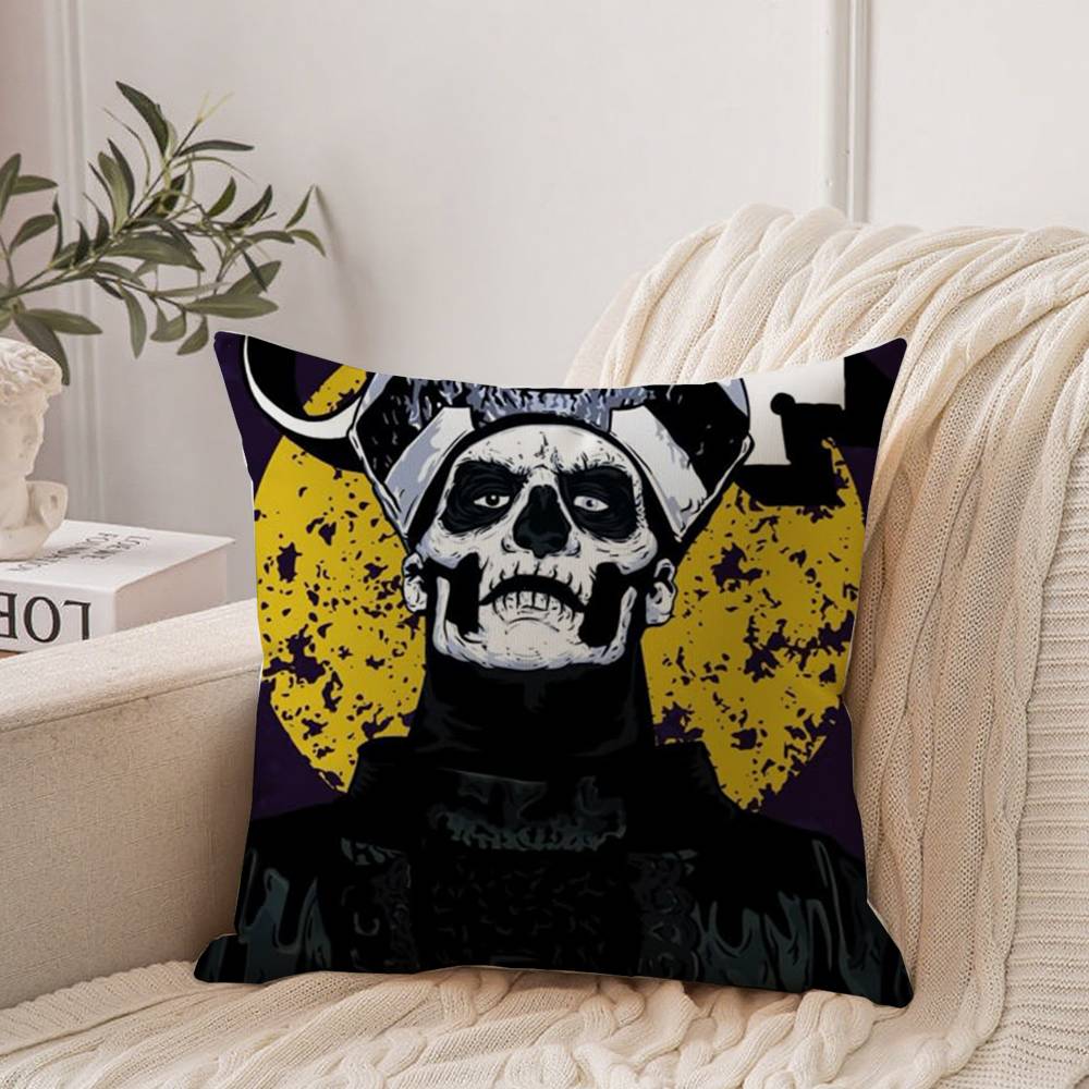 Rock Band Pillow Covers G-GhostS Band Cartoon Pillow Case Home Decor Throw For Sofa Bed Car Room Decor Gift Idea