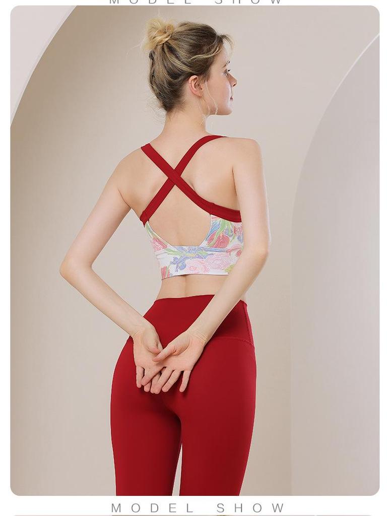 Damen Stoßfestes Sport-Yoga-Westen-BH mit hoher Intensität