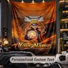 Personalisierte Wandtapisserie, Naruto Individuell Bedruckter Name, Stoff-Wandkunst für Innenraum-Hintergrund