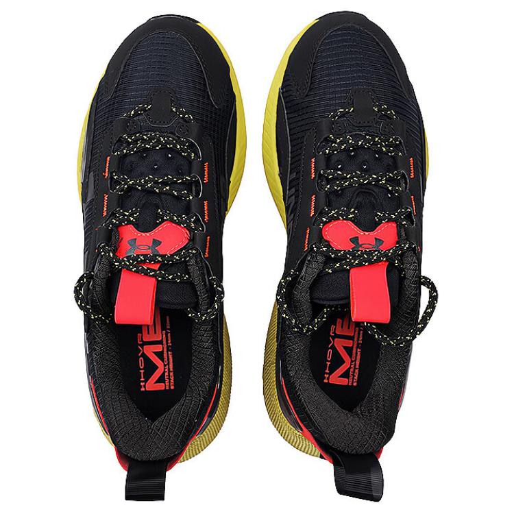 Under Armour HOVR Mega 2 MVMNT Black Green Unisex Sneakers Jet-Grey Reflective 3026629-002