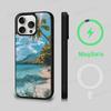 Sea Tropical Palm Trees Beach Phone Case Magnetic Case For iPhone 17 16 15 14 13 12 11 For Magsafe Wireless Charge Cover