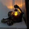 Horror Zombie Crawling Out of Grave with Led Lantern Halloween Garden Decor Statues Movie Walking Dead Creepy
