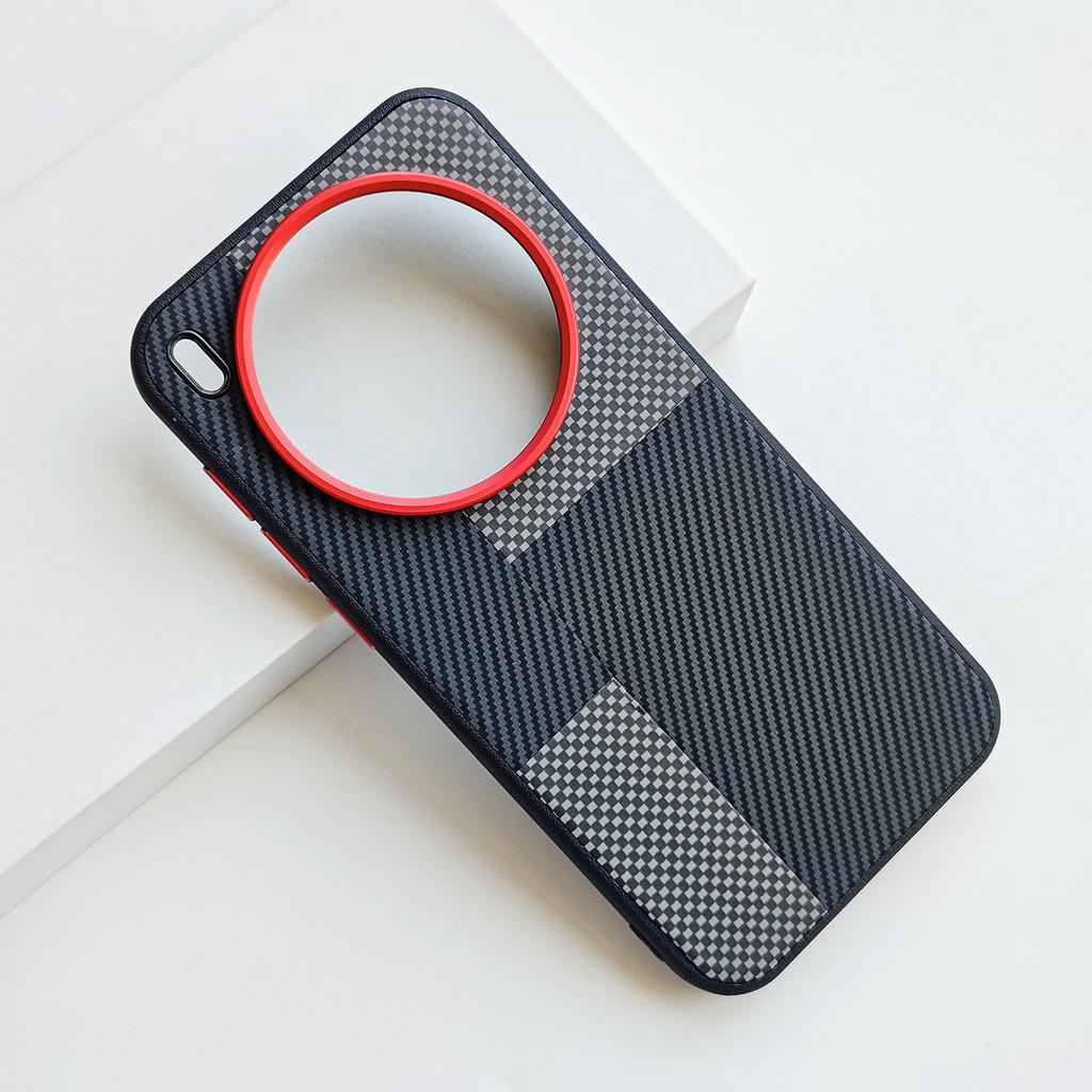 For Vivo X300 X200 Pro Ultra Kevlar Pattern Leather Skin Friendly Contrast Color Keys Lens Frame Protective Back Soft Case Cover