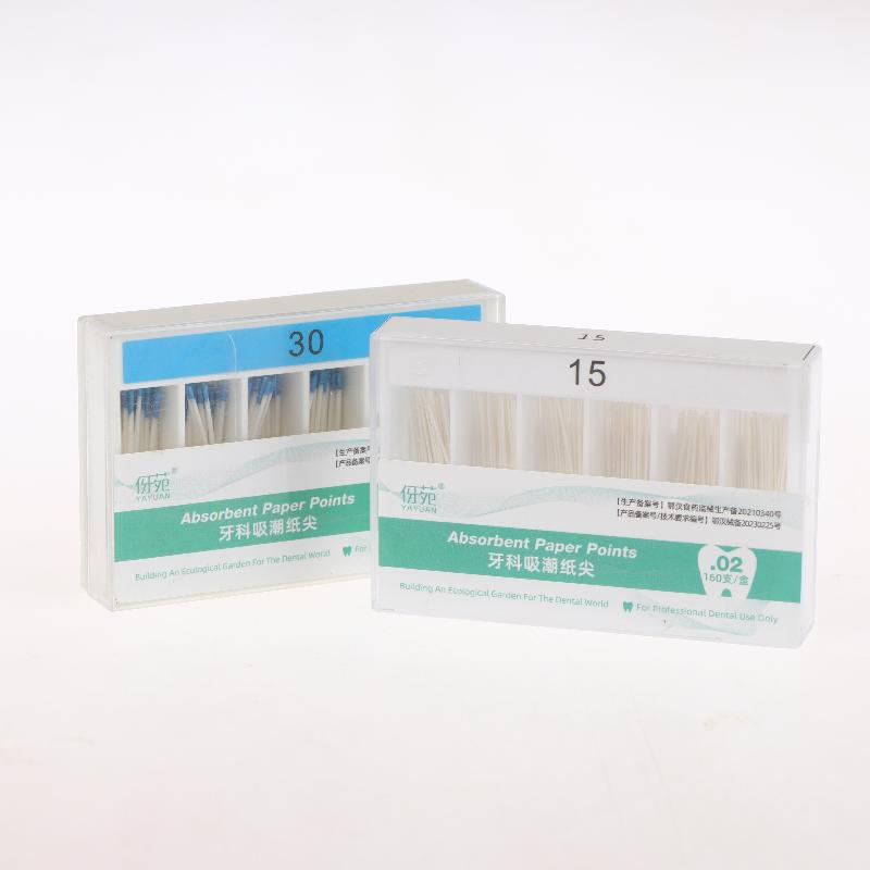 1 Box Dental Absorbent Paper Points Gp/Pp 02 Taper 15-80# Dentist Use Dentistry Materials Endodontic Cotton Fiber Tips