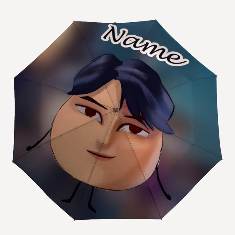 Personalized Name K-KPop Demon Hunters Print Umbrella - Automatic Open/Close, Eight-Rib Durable Frame, Automatic Folding Umbrella