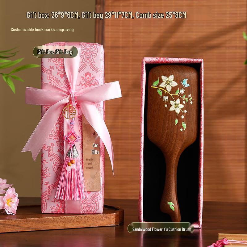 Ebony Massage Comb Gift Set