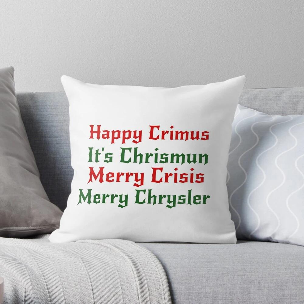 Merry Christmas Decoration Home Pillowcase Cushion Cover Autumn 45X45Cm Red Hat Modern Living Room Sofa Bed Pillowcase