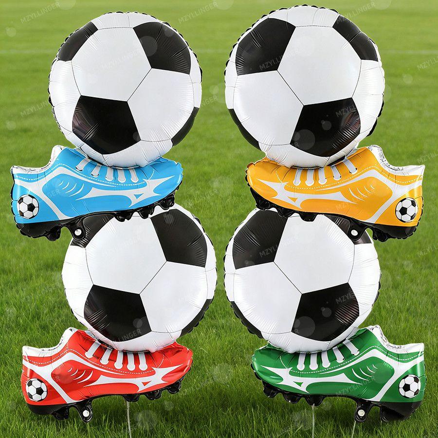 Aluminum Foil Balloon Set for Soccer Party Decorations