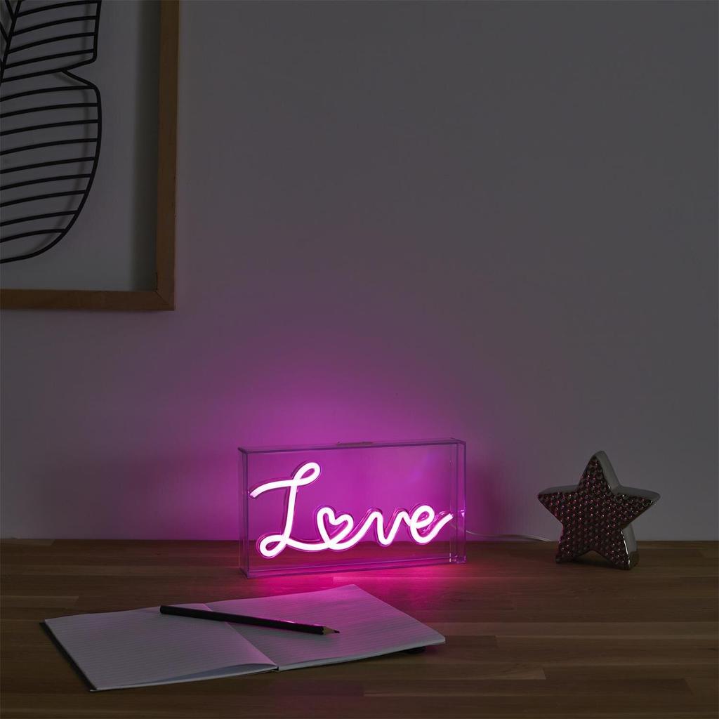 Love Acrylic Led Lamp
