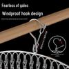Stainless Steel Windproof Sock and Underwear Drying Hanger with Clips - Multifunctional Balcony Rack for Baby Clothes