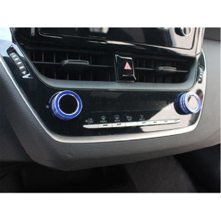 For Nissan Rogue - Blue Center Console Air Condition Knob Cover Trim