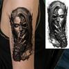 1 Sheet Cool Warrior Lion Tiger Skull Temporary Tattoos For Men Women Adults, Long Lasting Waterproof Temp Fake Tattoo Sticker