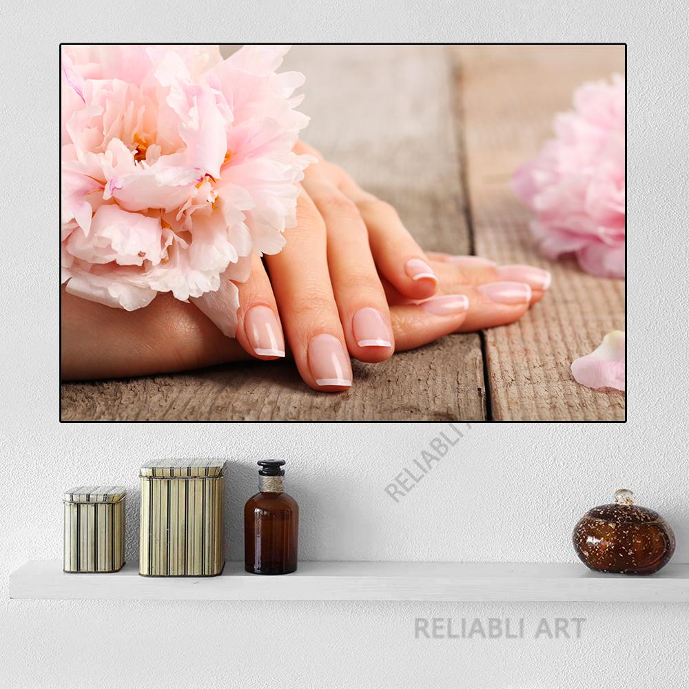 Modern Beauty Fashion Nail Art Beauty Salon Canvas Painting Unframed Posters And Print Wall Pictures For Living Room Decor