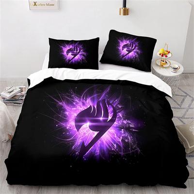 Riven Fairy Tail Ikona Kołdra na Cały Sezon Pościel Zestawy Kołder Miękka Poszwa na Kołdrę i Poszewki na Poduszki Pojedyncza/Podwójna/Queen/King