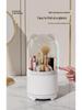 360° Drehbarer Transparenter Make-up- & Stifthalter - Staubdichte Aufbewahrung für Pinsel, Lippenstifte und Lidschatten.
