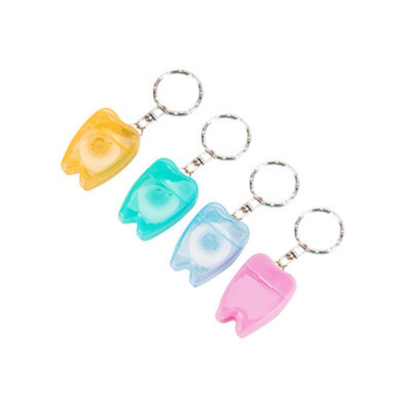 Dental Floss for Teeth Cleaning Oral Care Kit Dental Hygiene Mint Fragrance Portable Teeth Keychain C