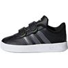 adidas Vl Court 2.0 Durable Low-Top Skate Shoes Baby Sneaker Black F36402