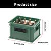 1/12 Scale Dollhouses Miniature Beer Bottle with Crate Life Like Beer Box Model Project Accessory for Model Collectors