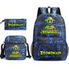 Deformed Zoo Surrounding Primary School Students Schoolbag Trend Starry Sky Backpack Leisure Three-piece Set