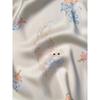New ice and snow silk bow kitten pajamas spring and autumn long sleeves trousers printed Internet celebrity loungewear women